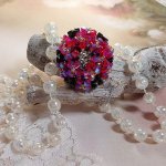 Anello Elegance con sfaccettature di cristallo Swarovski e filatoi